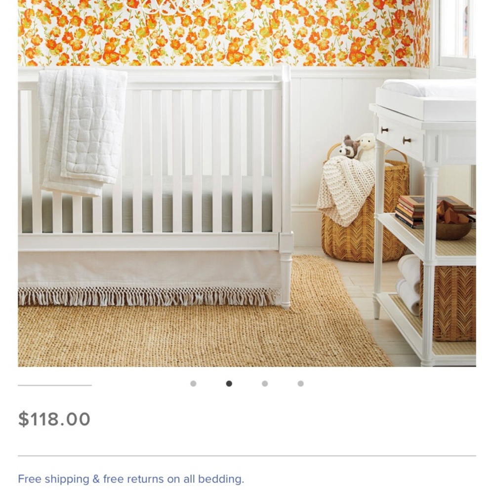 Serena and Lilly crib skirt.